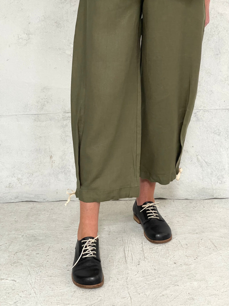 Harriet Pant in Sage Linen