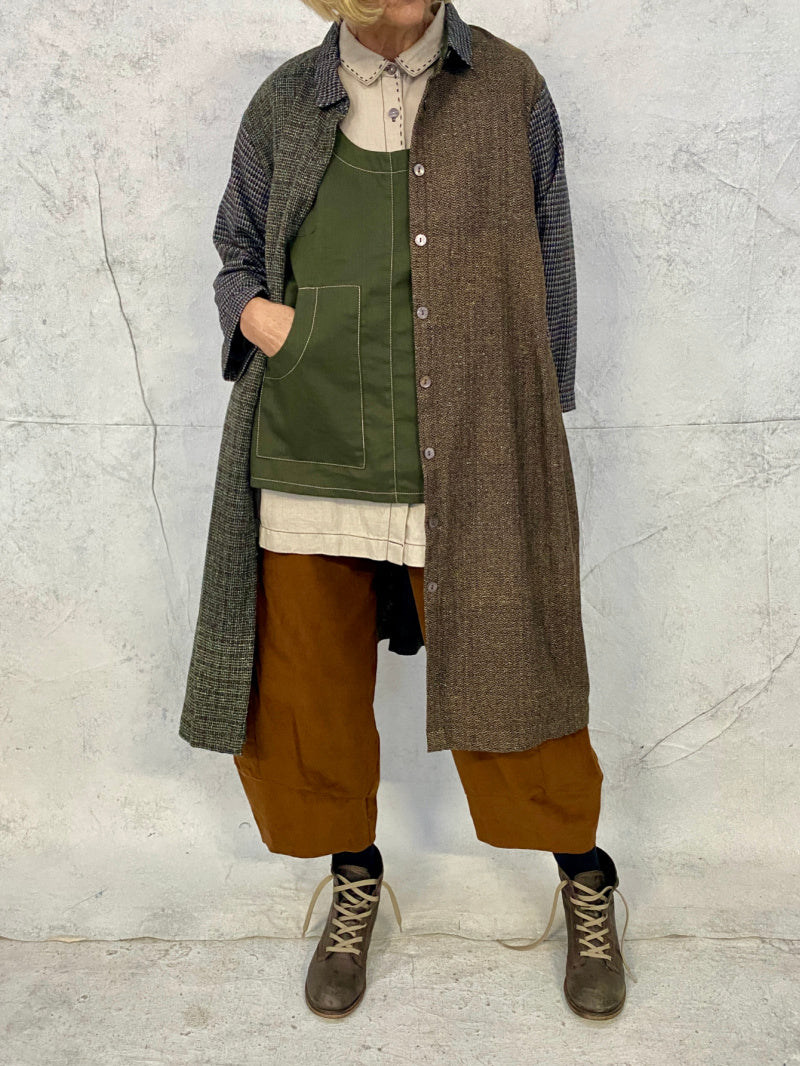 Hana Vest Forest Green Linen